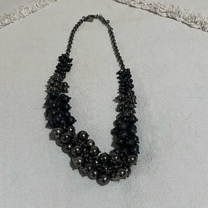 Black statement necklace